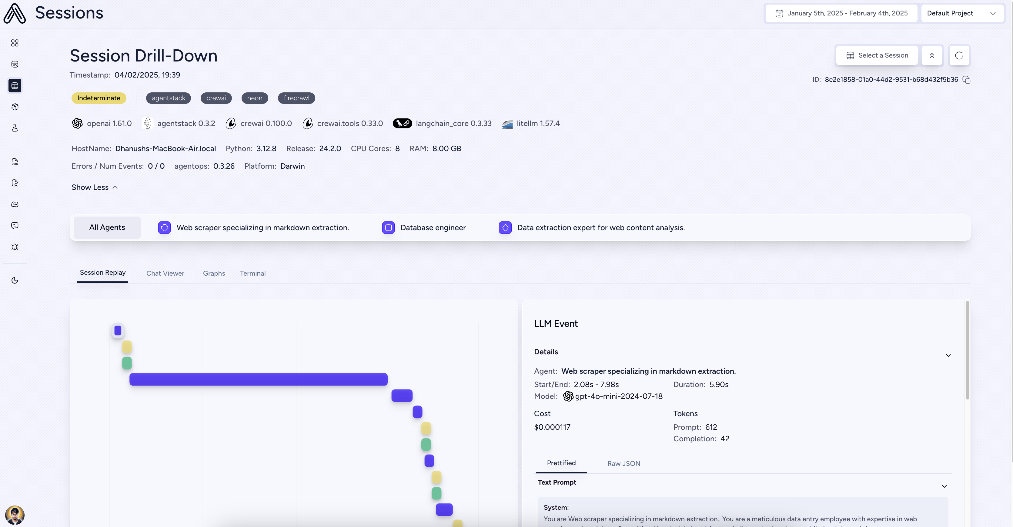 AgentOps Visualization